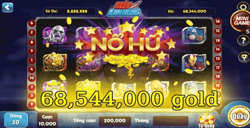 Nổ hũ trực tuyến là sảnh game được tham gia nhiều nhất